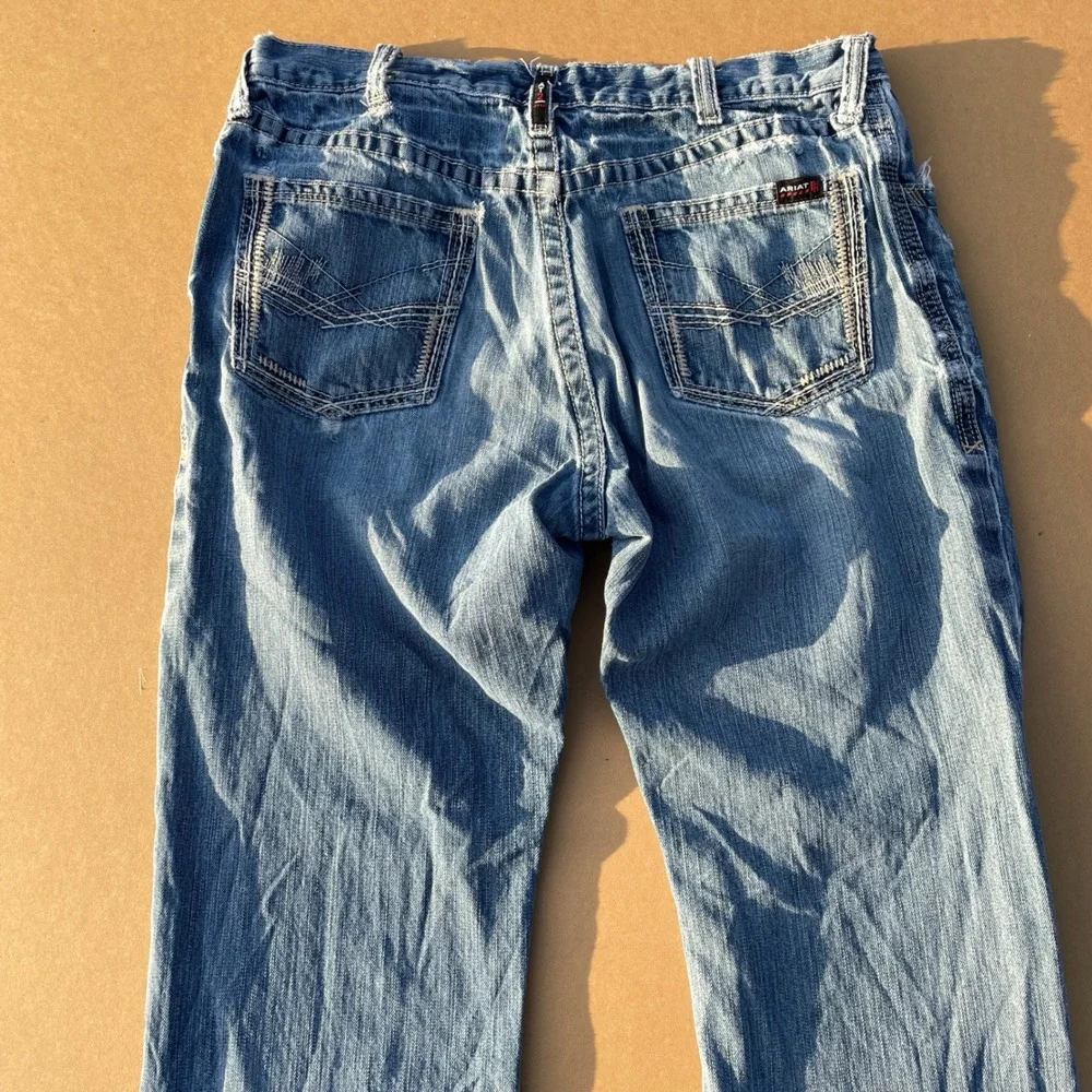Ariat FR M4 Relaxed Boot Jeans Mens 36x32 Blue Workwear Flame Resistant Denim